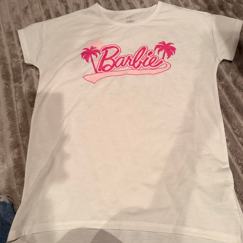Gap × Barbie Girls Palm Tree Graphic T-Shirt - NWOT